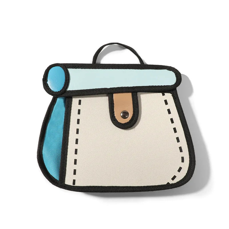 2024 New Crossbody Bag Secondary Cartoon Animation 3D Stereo Bag Handbag Coin Purse