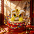 New Handmade Kintted New Year Shoulder Bag Personality Spring Festival Coin Purse Red Color Children's Lion Bag