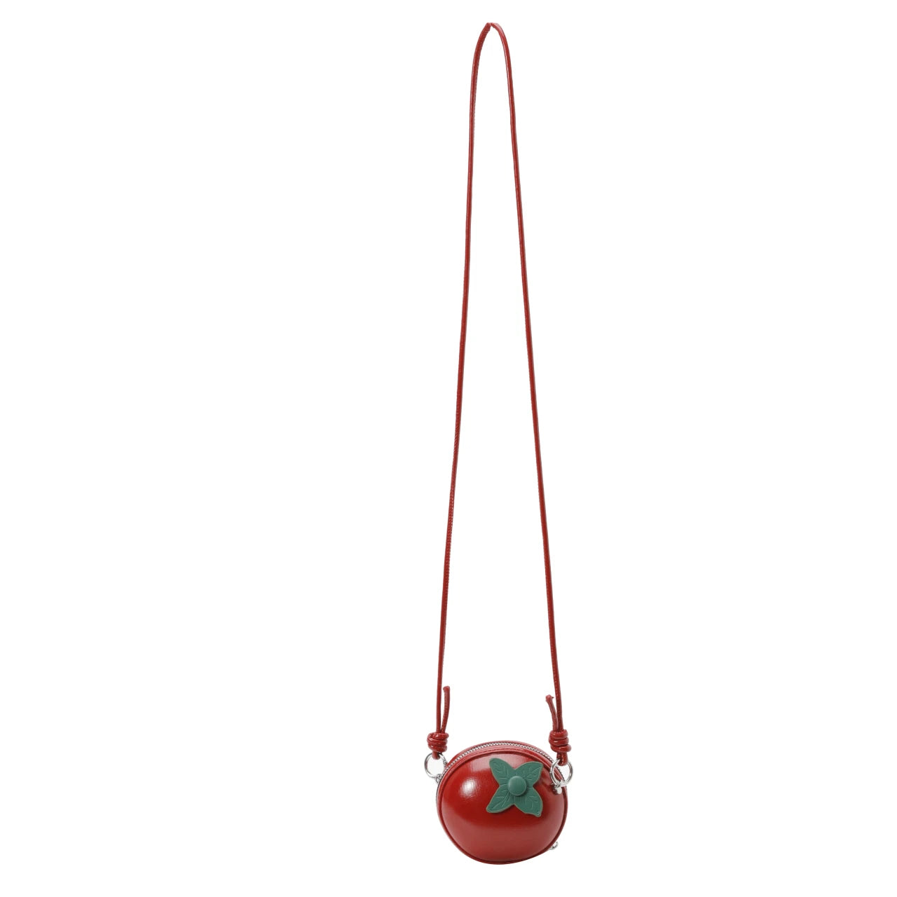 Cute Tomato Shape Mini Crossbody Bag Women Novelty Fruit Design Coin Purse Small PU Leather Shoulder Bag for Girls