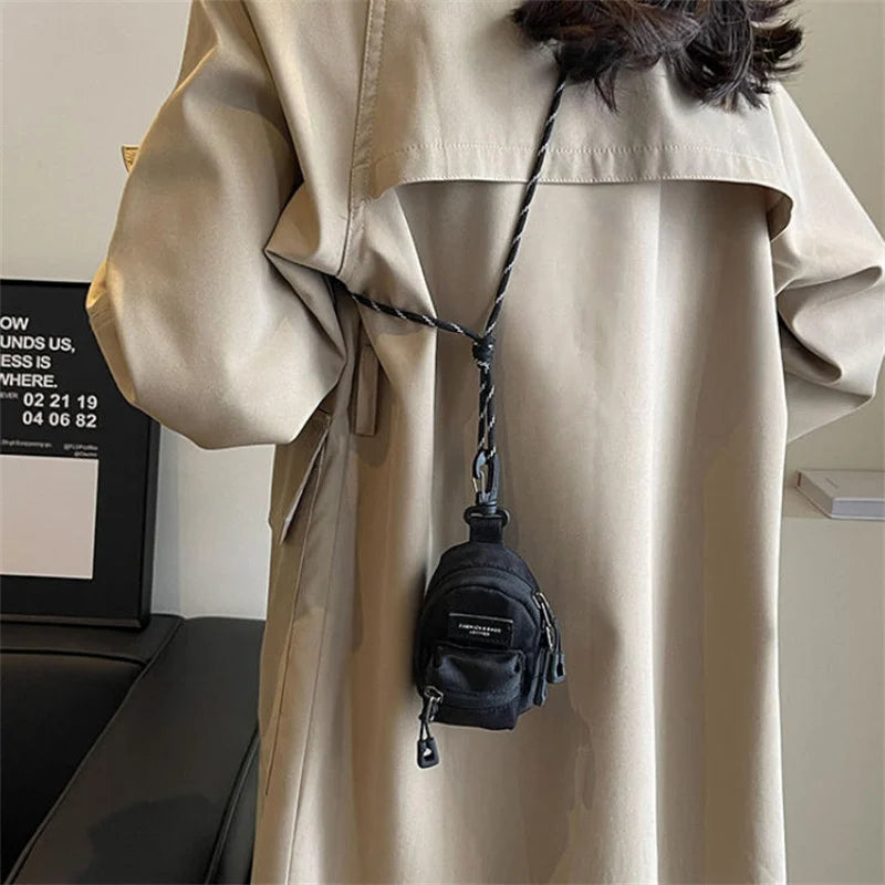 Fashion 1PC Korean-style Mini Outdoor Coin Purse, Exquisite Ladies' Single-shoulder Bag, Travel Headphones, Storage Coin Purse